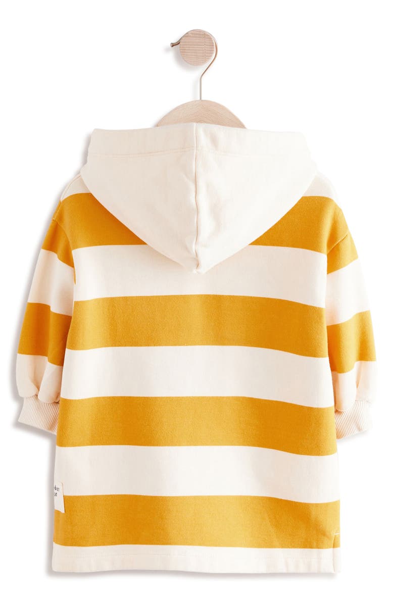NEXT Kids' Stripe Hooded Long Sleeve Sweatshirt Dress, Alternate, color,