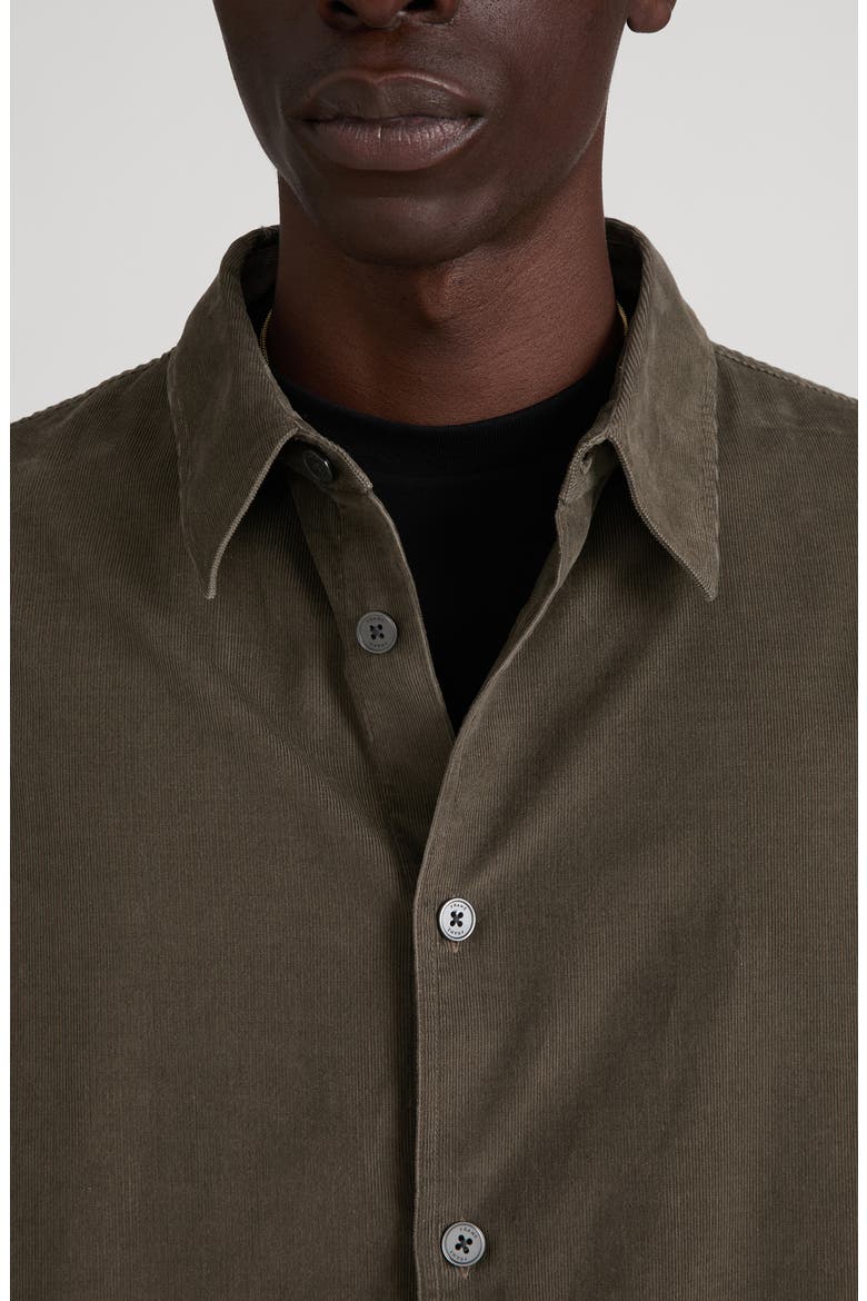 Micro Cord Overshirt, Alternate, color, MUD GREY