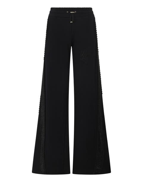 Skater Fit Tracksuit Pants Strass Band Women