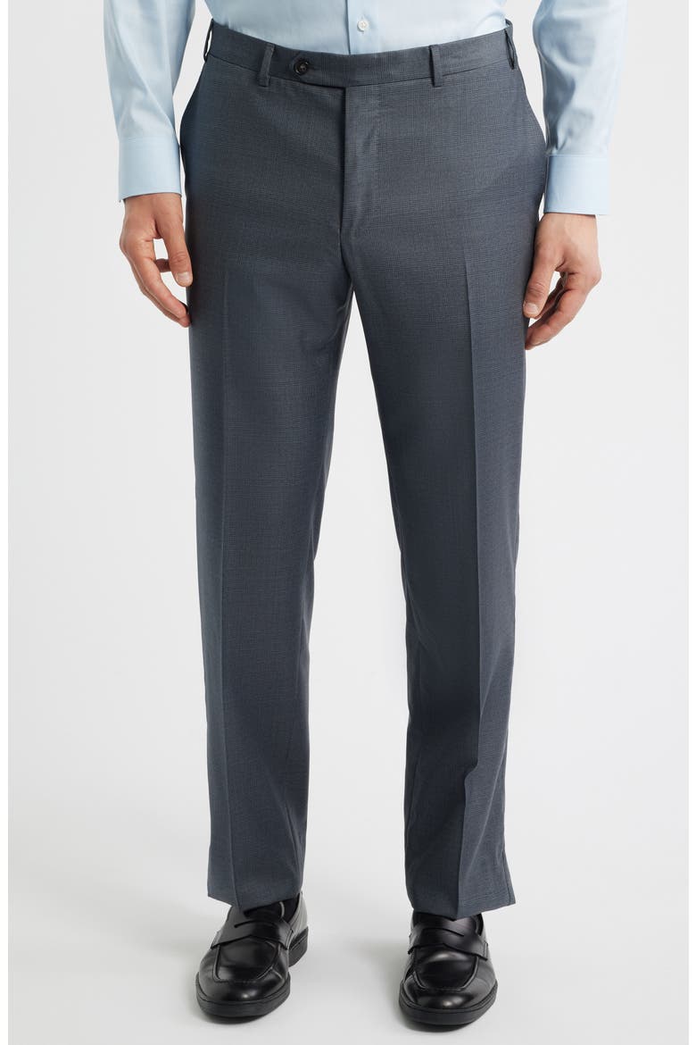 Siena Regular Fit Light Blue Glen Check Super 150s Wool Suit, Alternate, color, BLUE