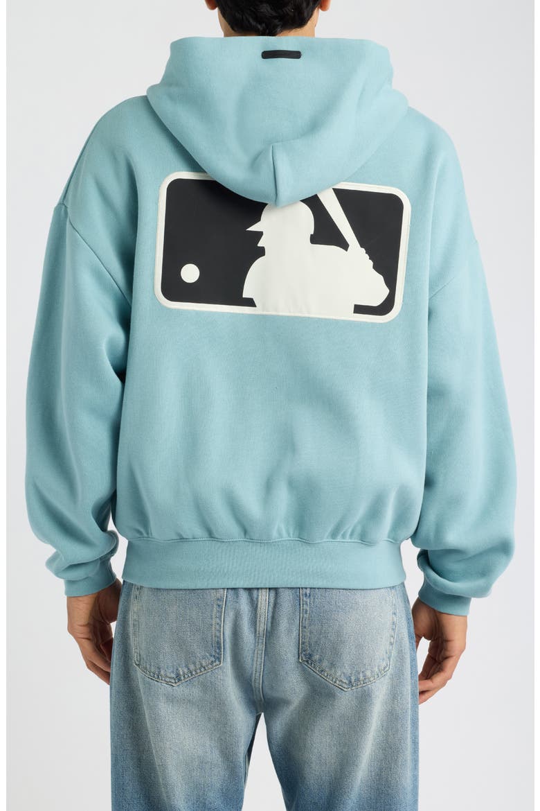 x MLB Full Zip Hoodie, Alternate, color, STONE BLUE