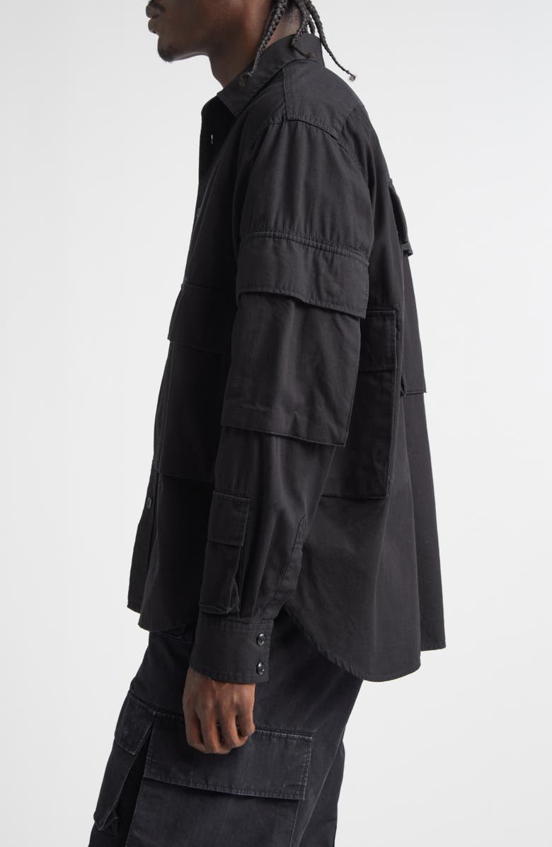 TAKAHIROMIYASHITA TheSoloist. B.D.U Shirt, Alternate, color, Black