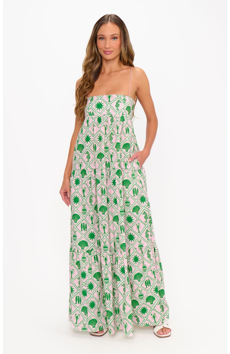 Show Me Your Mumu Long Weekend Maxi Dress, Alternate, color, Coastal Collage