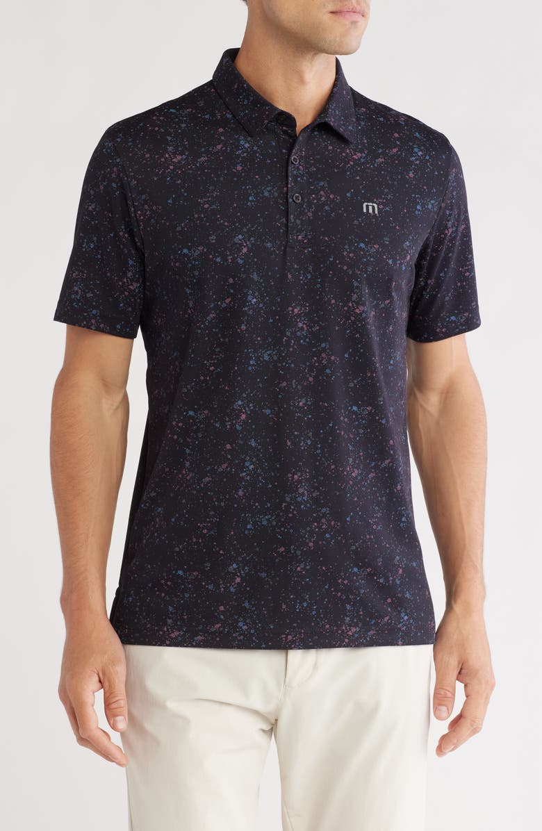 TravisMathew Splatter Print Polo, Main, color,