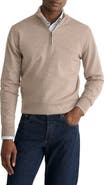 Eton Merino Wool Quarter Zip Sweater