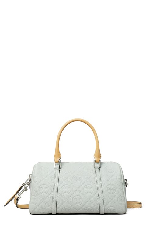 Mini T Monogram Leather Barrel Bag