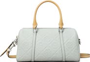 Tory Burch Mini T Monogram Leather Barrel Bag
