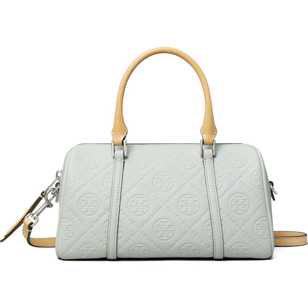 Shop Tory Burch Mini T Monogram Leather Barrel Bag