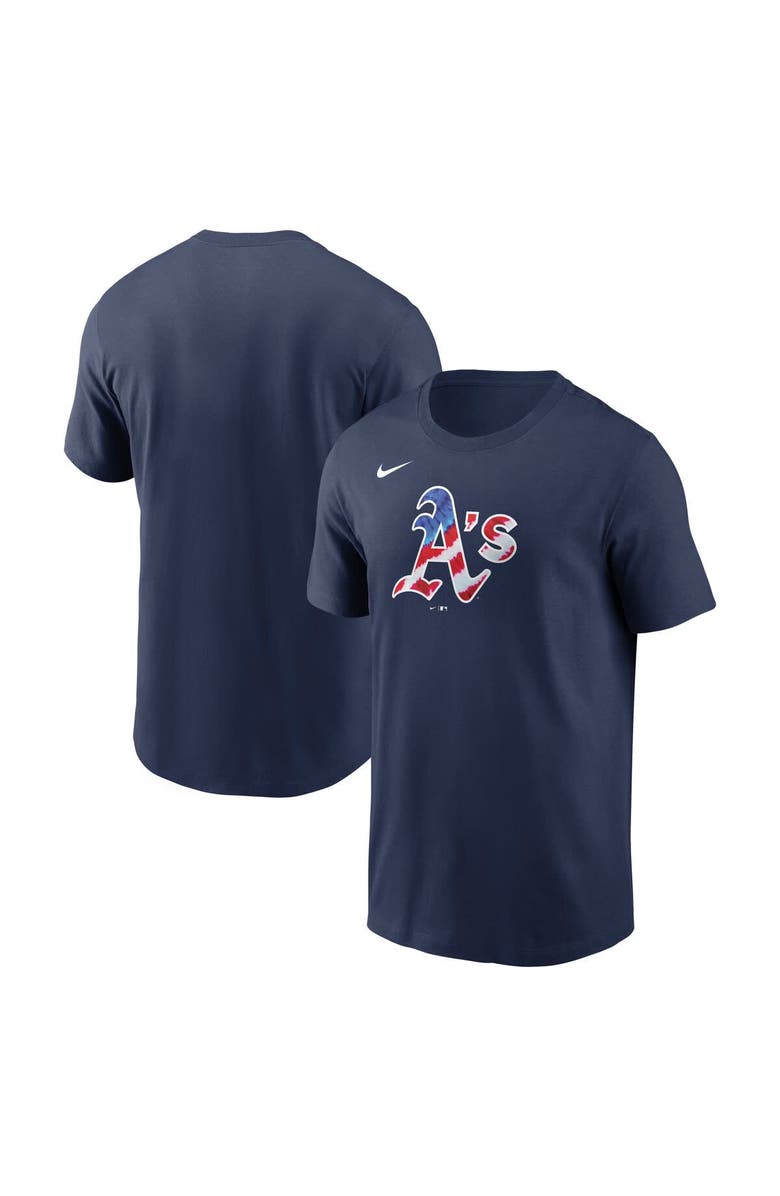Nike Men's Nike Navy Athletics Americana T-Shirt, Main, color, Navy