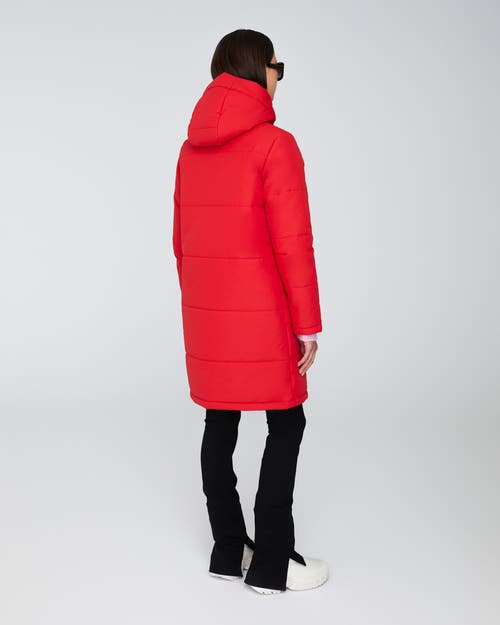 Quartz Co. Madeline | Hooded Insulated Winter Jacket In Red