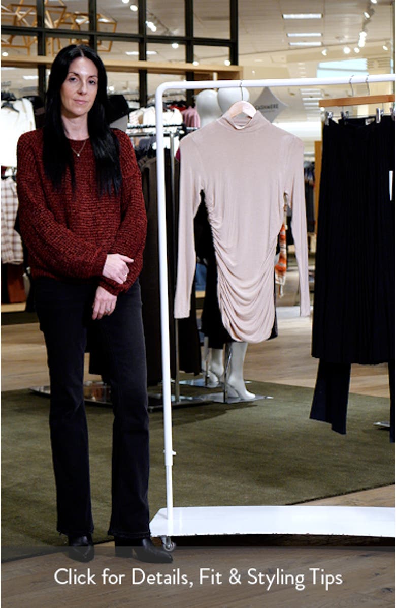 Ruched Turtleneck Top, sales video thumbnail