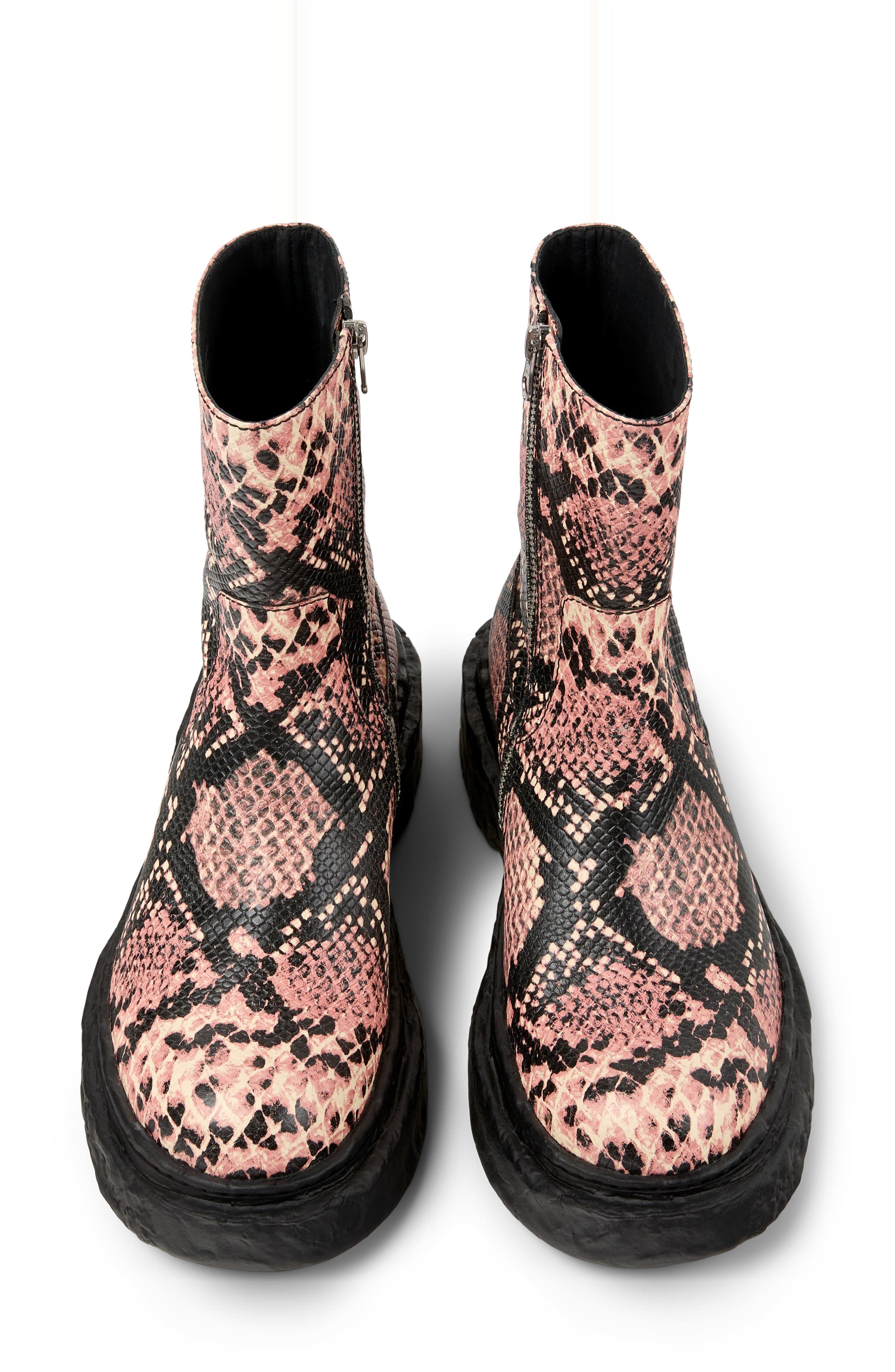 Lab Vamonos Snakeskin Embossed Boot - image 4