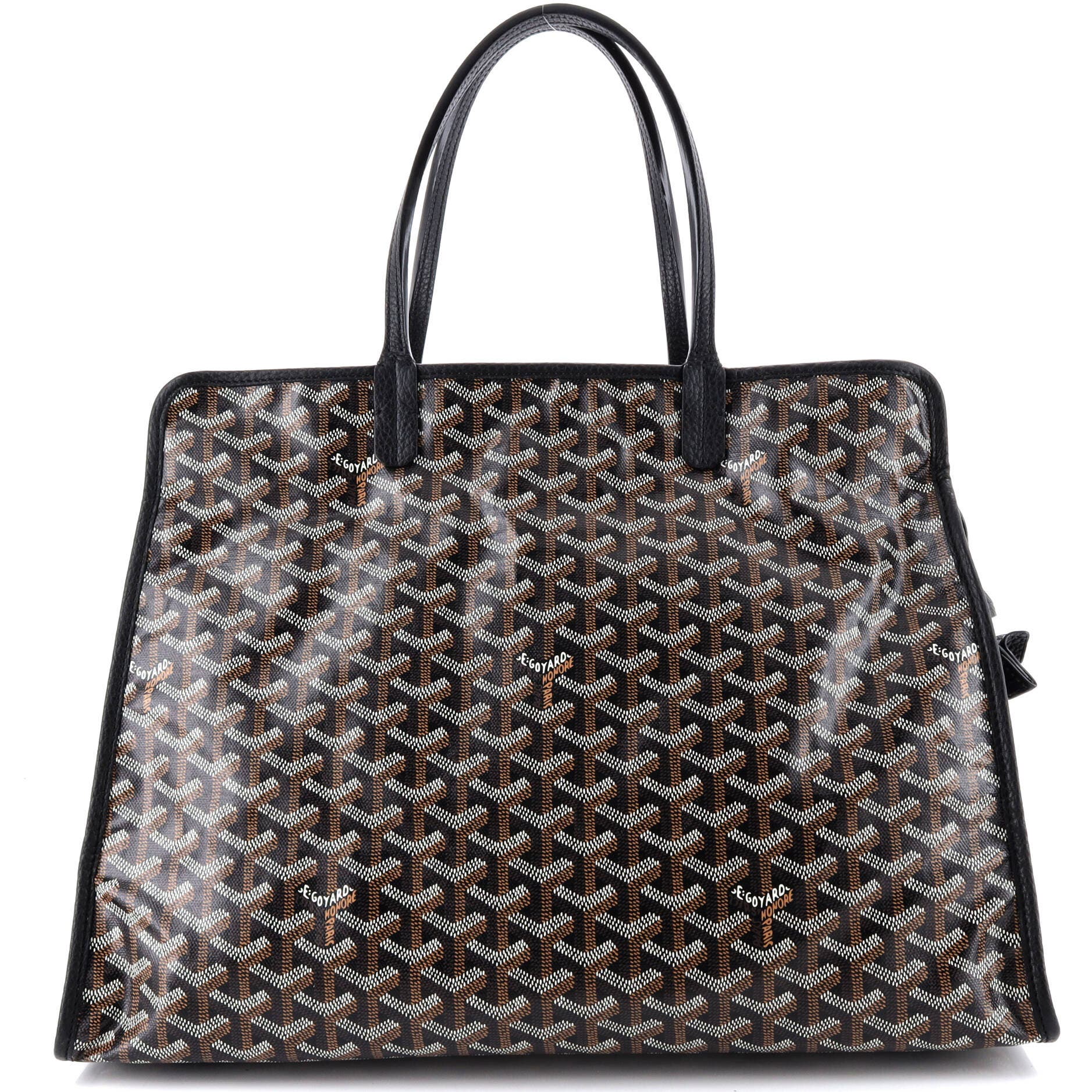 Pre-Owned Goyard Hardy Pet Carrier Coated Canvas PM, Alternate, color, Black