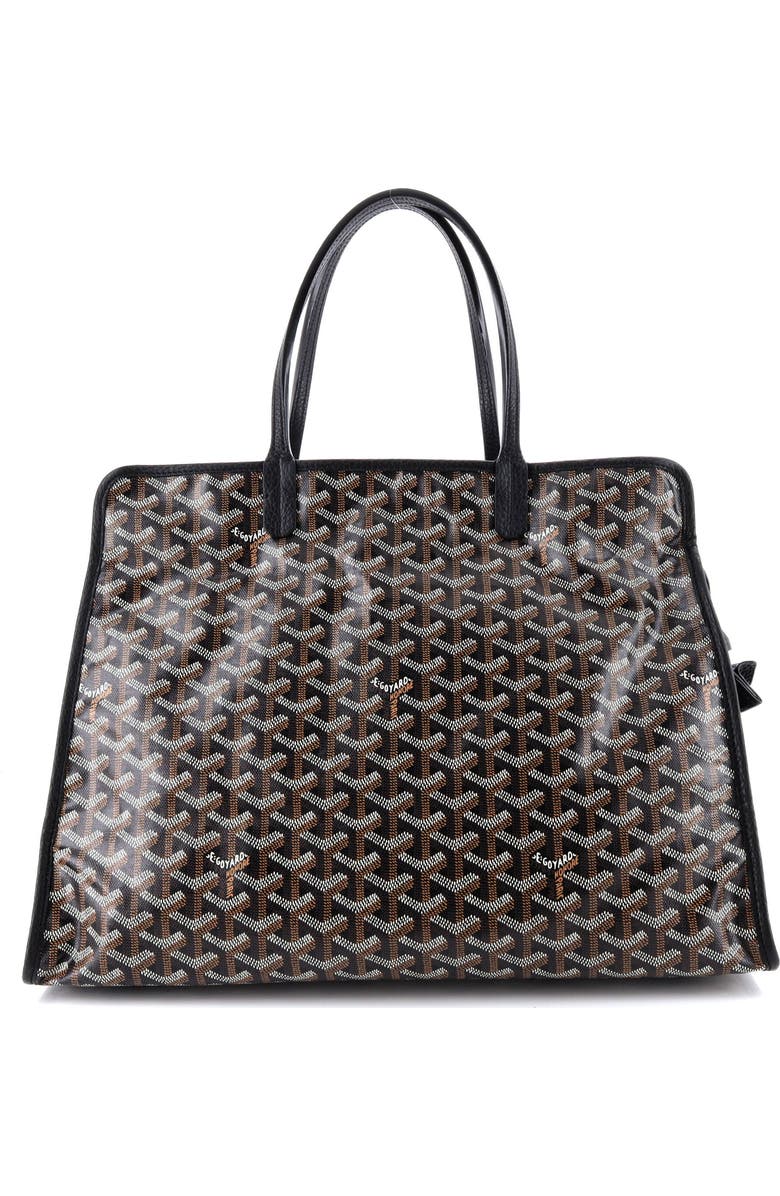 Pre-Owned Goyard Hardy Pet Carrier Coated Canvas PM, Alternate, color, Black