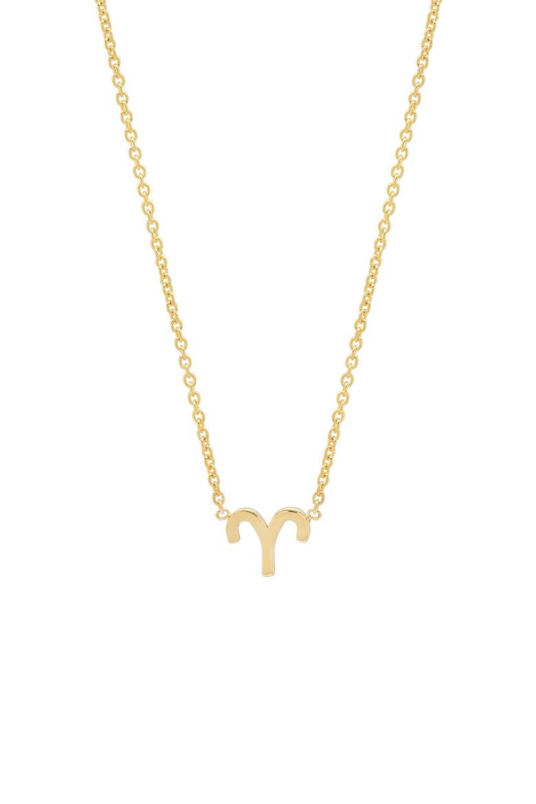 Zodiac Pendant Necklace, Main, color, 14K YELLOW GOLD