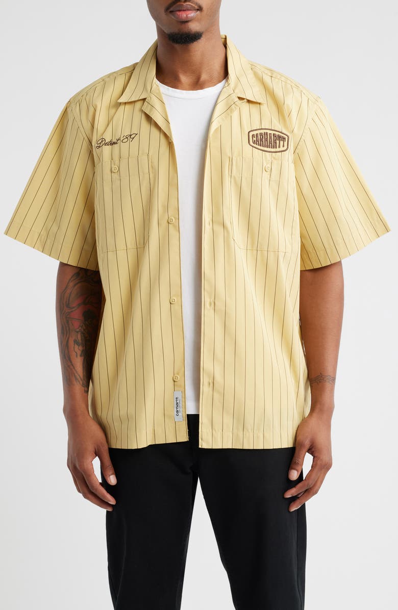 Carhartt Work In Progress Hendry Short Sleeve Camp Shirt, Main, color,