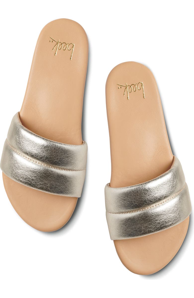 Beek Sugarbird Slide Sandal, Alternate, color, Platinum/Beach