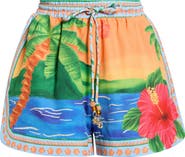 Kulani Kinis Printed Cover-Up Shorts