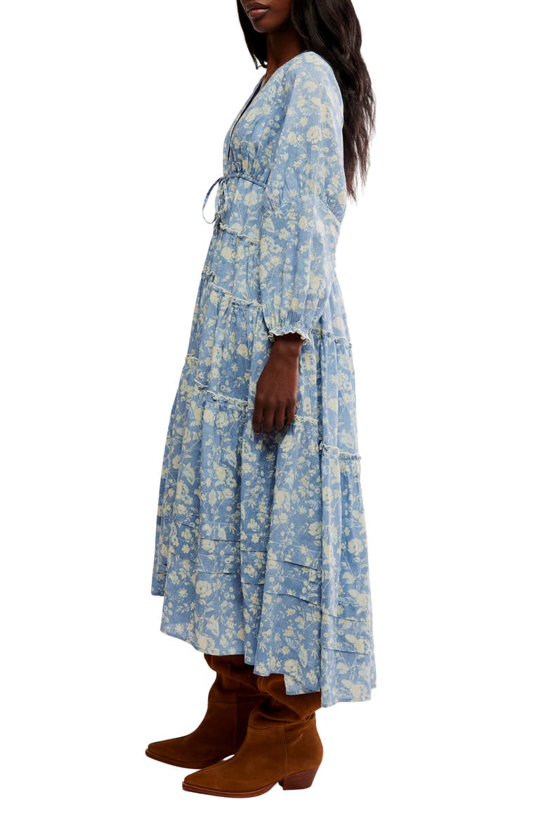 Pappiet Midi Dress, Alternate, color, BLUEBELL COMBO