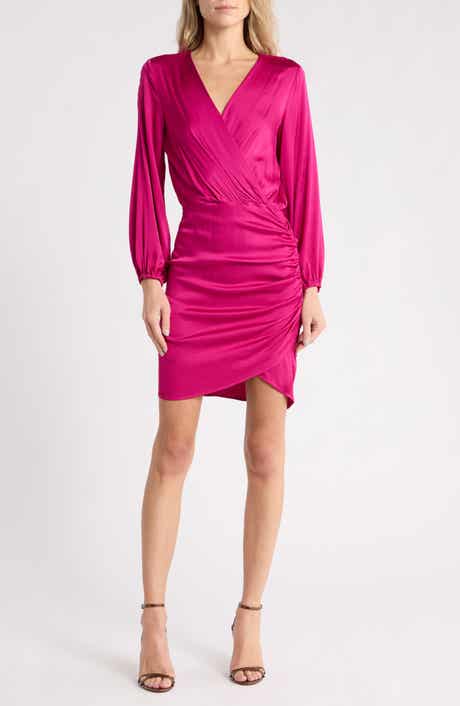 Dante Surplice Neck Long Sleeve Dress