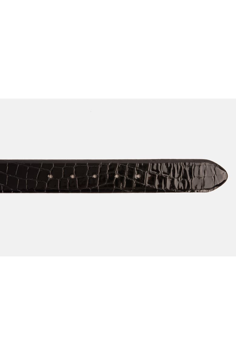 The Cordova Patent Leather Belt, Alternate, color, Black