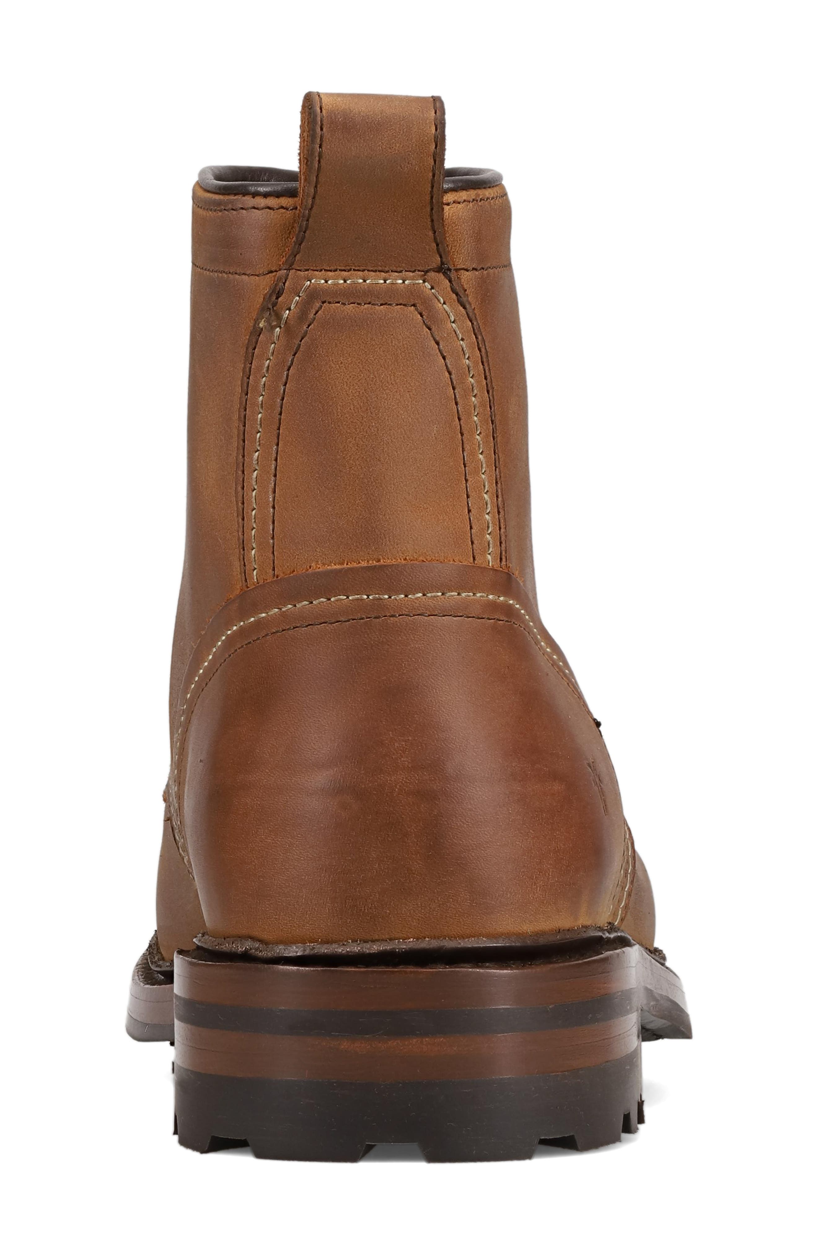Frye Hudson Lace-Up Work Boot, Alternate, color, Tan Tan