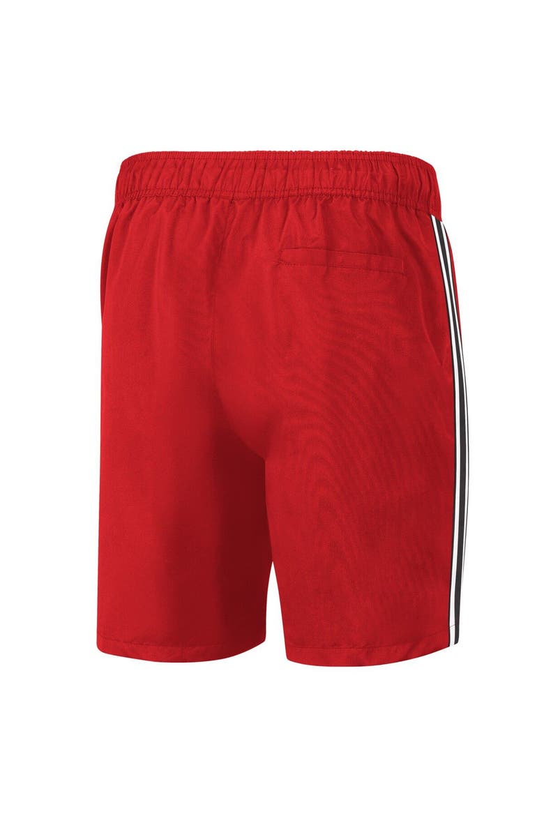 Men's G-III Sports by Carl Banks Red Atlanta Hawks Sand Beach Volley Swim Shorts, Alternate, color, Red