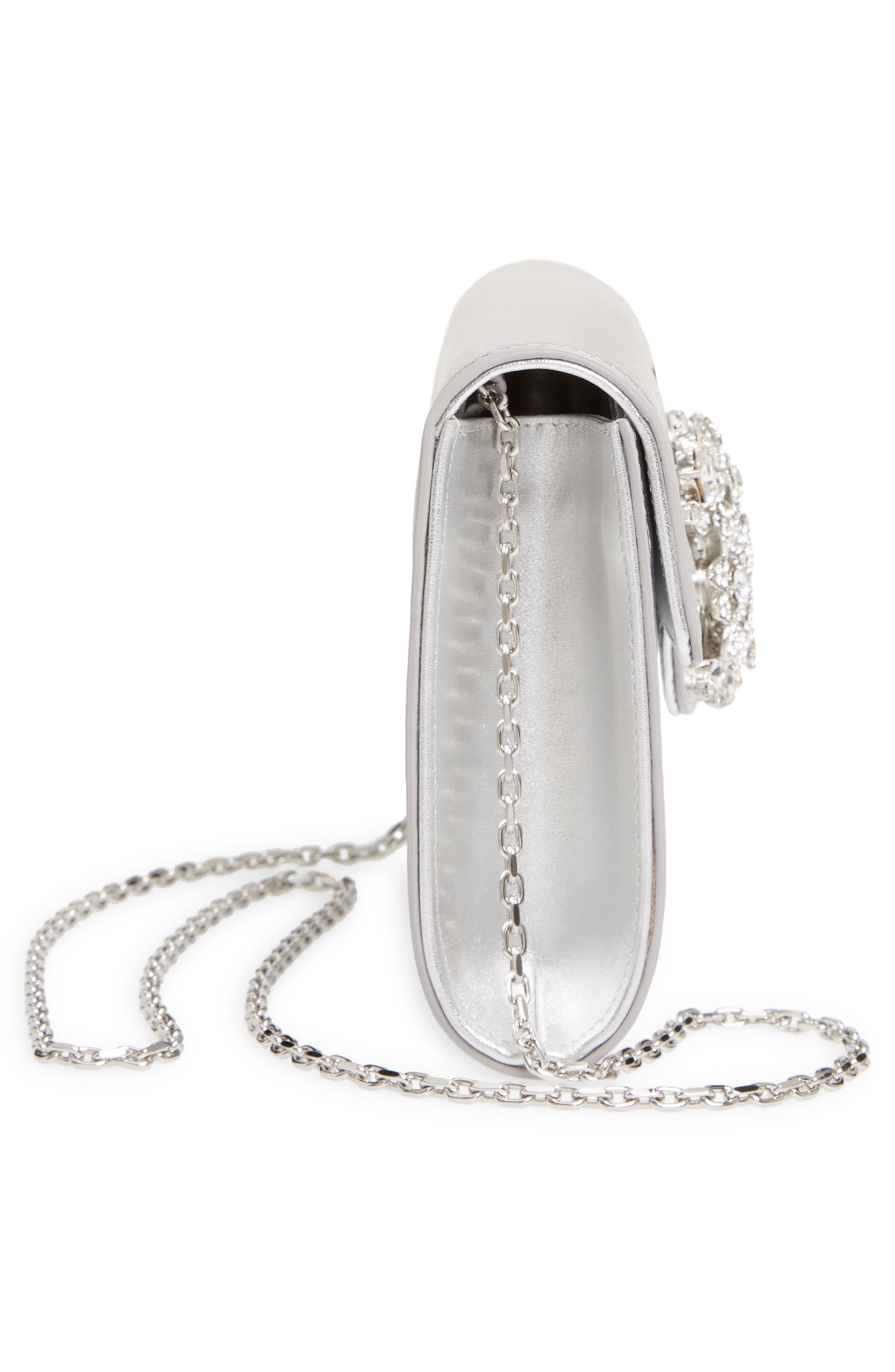 Roger Vivier Bouquet Strass Envelope Clutch, Alternate, color, 