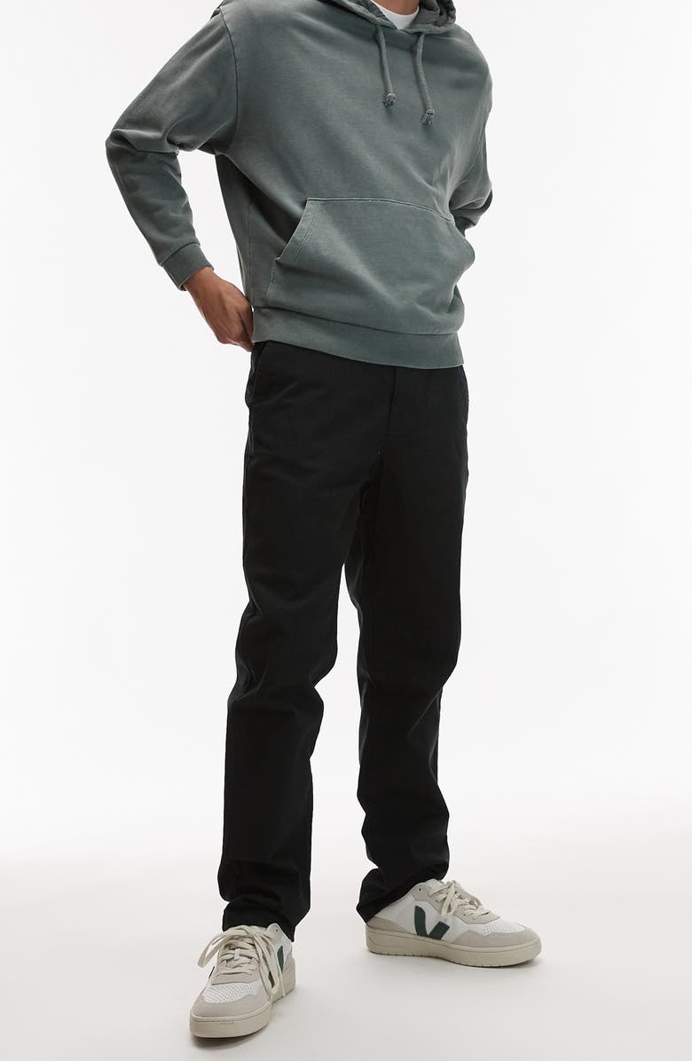Topman Slim Fit Stretch Cotton Chinos, Main, color, 