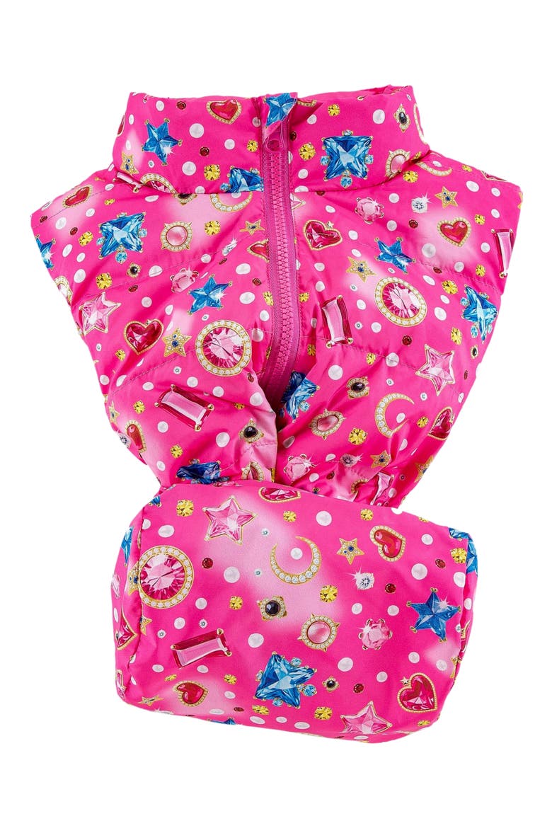 Kids' Casey Puffer Vest, Alternate, color, GEMS AND PEARLS