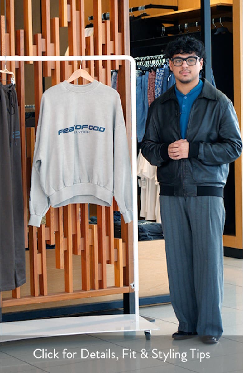 Logo Graphic Print Relaxed Sweatshirt, sales video thumbnail