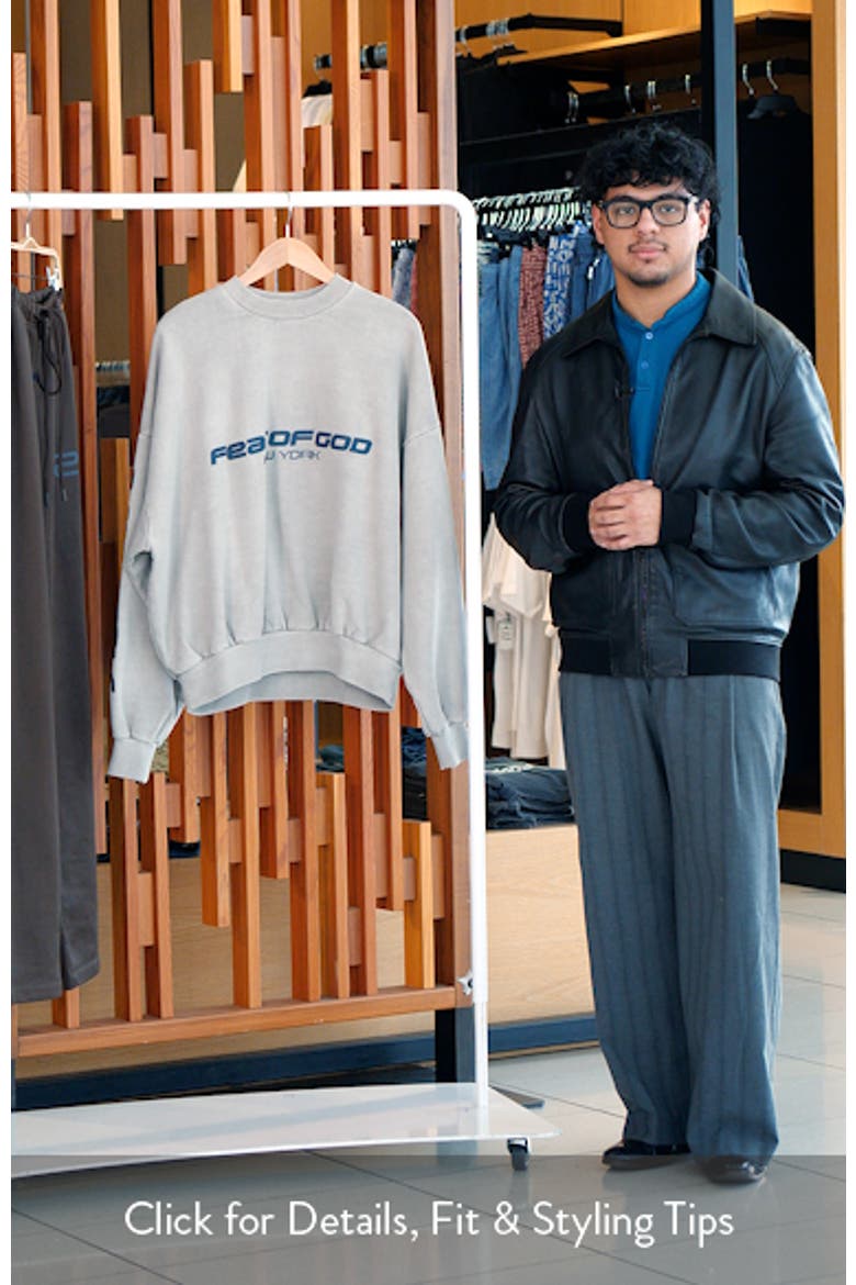 Logo Graphic Print Relaxed Sweatshirt video