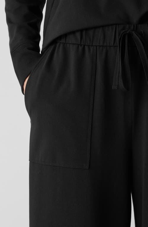 EILEEN FISHER EILEEN FISHER STRETCH ORGANIC COTTON CROP WIDE LEG PANTS