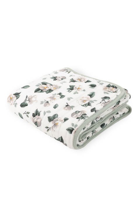 Organic Cotton Muslin Quilted Throw