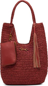 Anne Klein Tapered Woven Tote Bag with Pouch