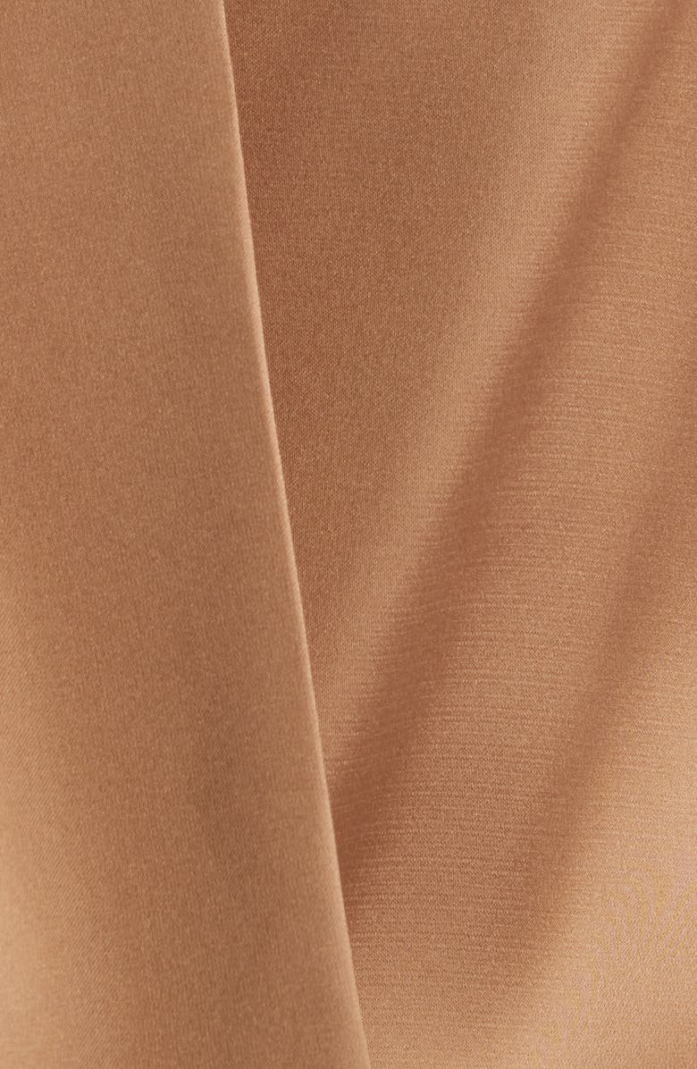 Anne Klein Pussybow Tie Satin Top, Alternate, color, Vicuna