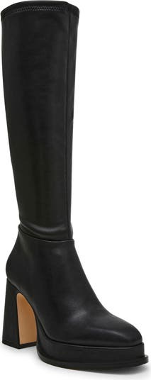 【レディース】Steve Madden Myndie Knee High ブーツ MYNDIE Black Women's Knee-High Platform Boot – Steve Madden