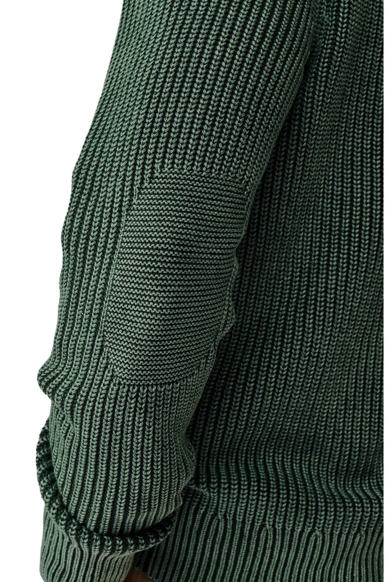 Martin Zip Neck Long Sleeve Jumper, Alternate, color, Khaki