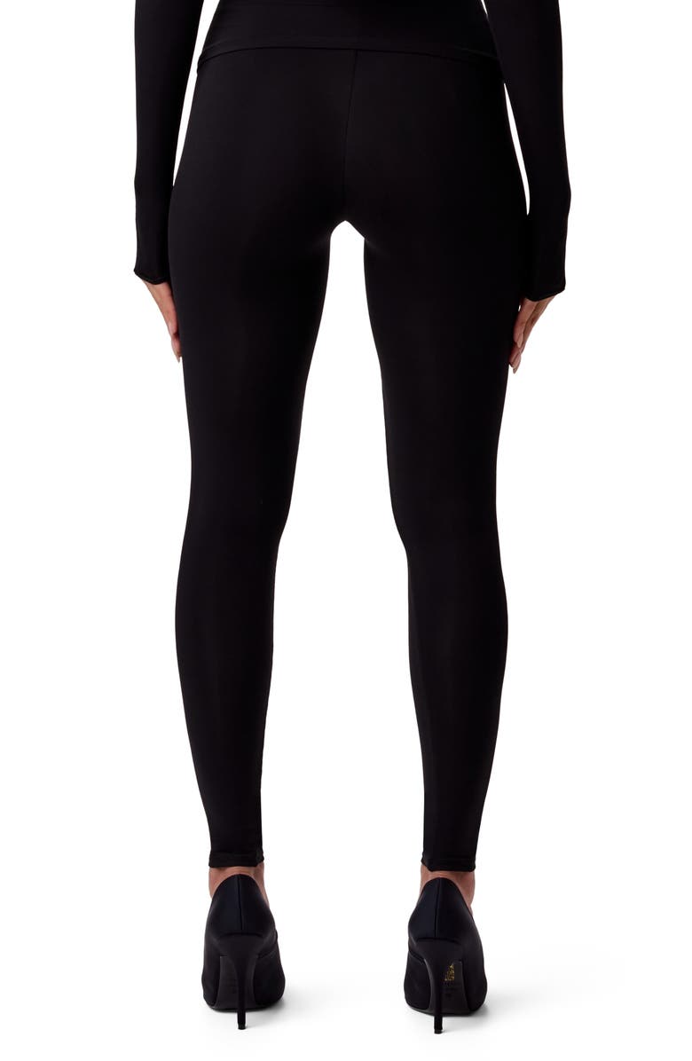 Naked Wardrobe High Waist Leggings, Alternate, color, Black