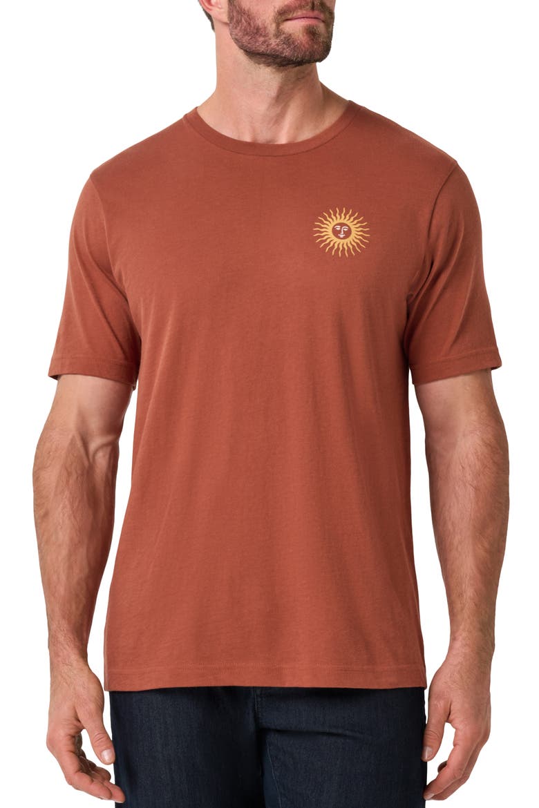 Sunbaker Cotton Graphic T-Shirt, Main, color, MAPLE