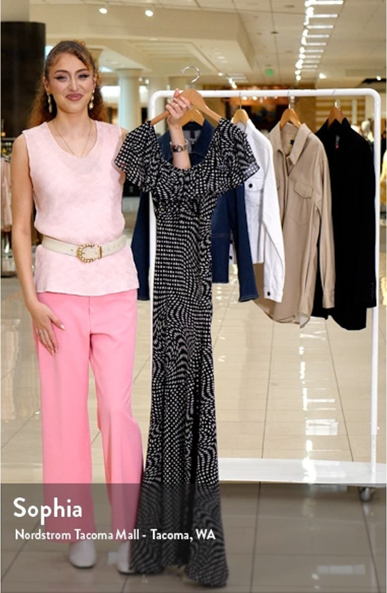 Polka Dot Ruffle Off the Shoulder Dress, sales video thumbnail