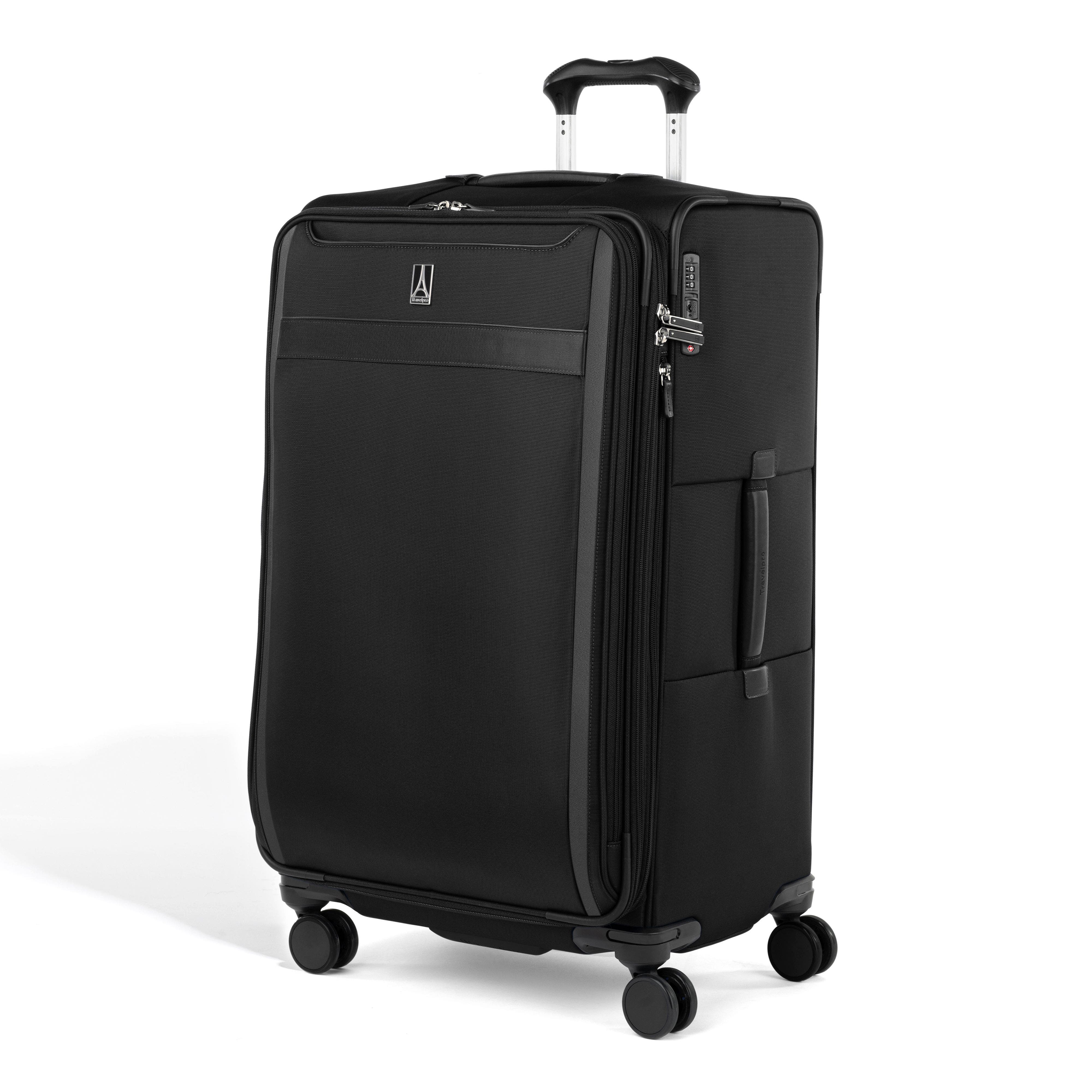 TRAVELPRO Versapack + Softside Carry On & Large Spinner Luggage Set, Alternate, color, Black