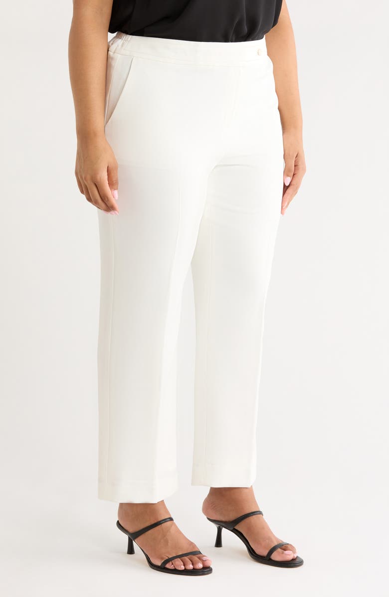 KASPER Ava Straight Leg Pants, Alternate, color, Vanilla Ice