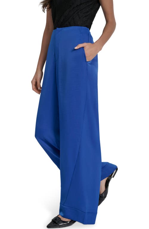 Dkny Wide Leg Pants In Blue