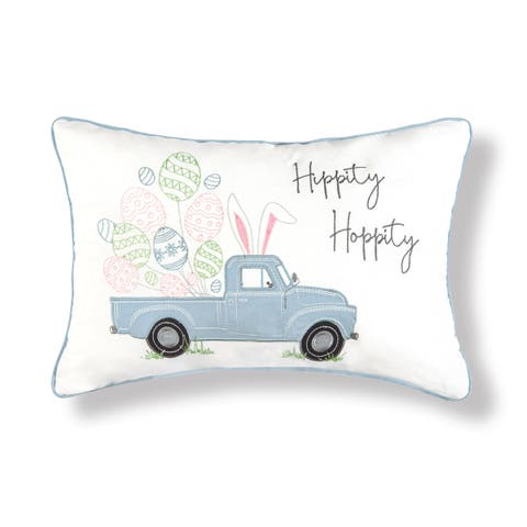 Spring Truck Accent Pillow
