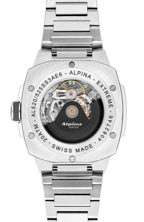 Alpina Men's Swiss Automatic Alpiner Extreme Stainless Steel Bracelet Watch 39mm In Silverone