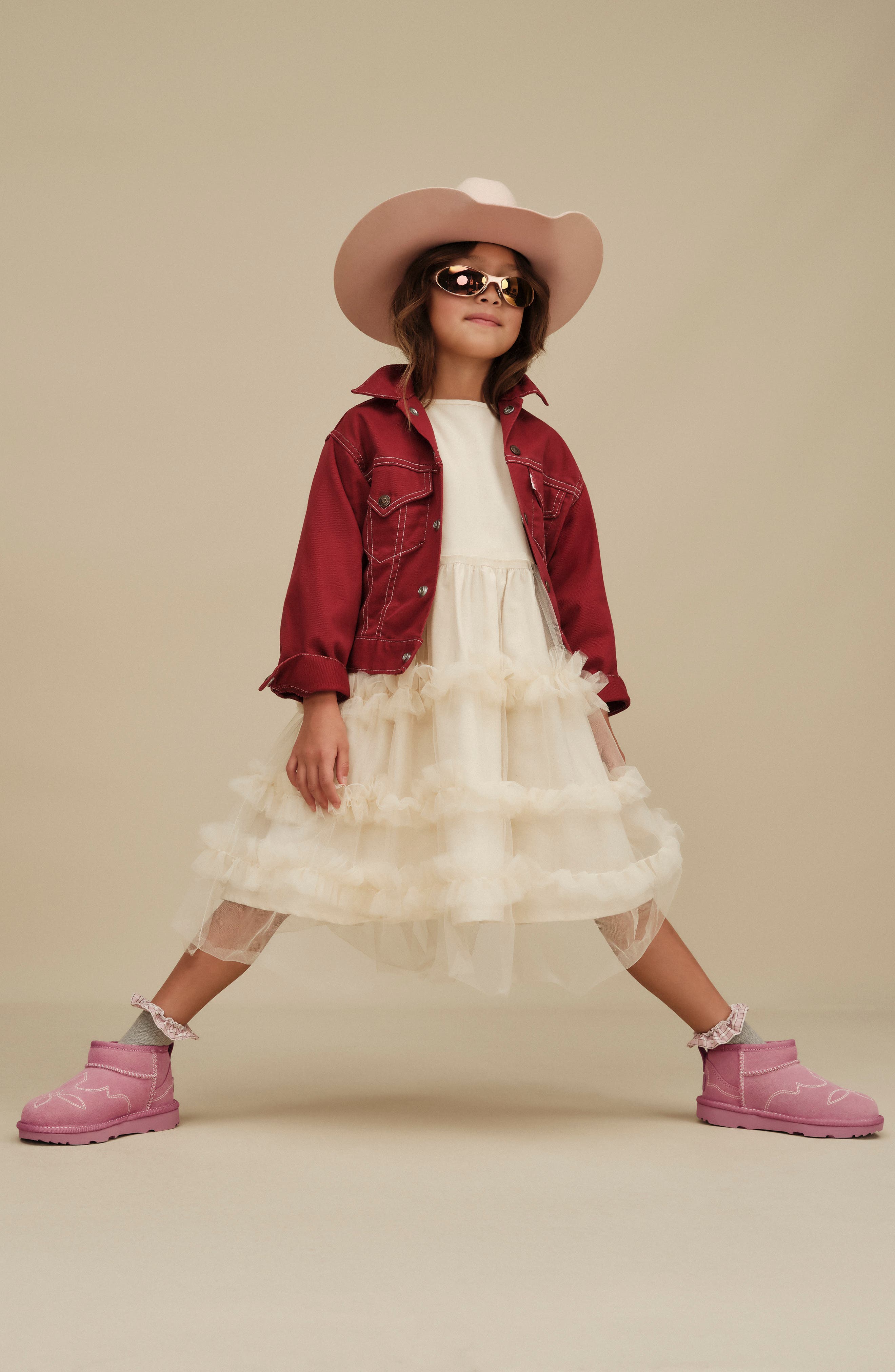 Kids' Classic Ultra Mini Western Boot, Alternate, color, DUSTY ORCHID