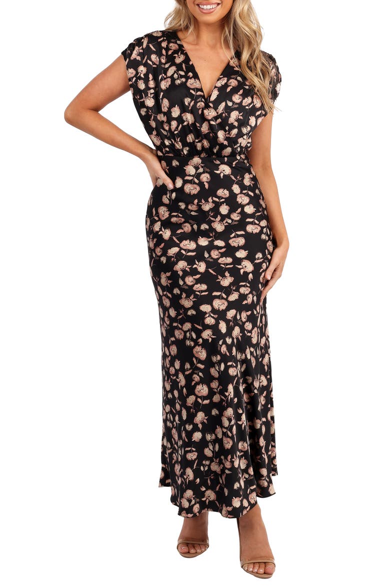 Amarlee Floral Maxi Dress, Main, color, BLACK FLORAL