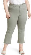 Wit & Wisdom Frayed High Waist Ankle Slim Straight Leg Pants (Nordstrom Exclusive)