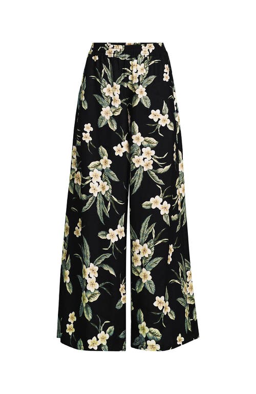 Lands' End Linen High Rise Palazzo Pants